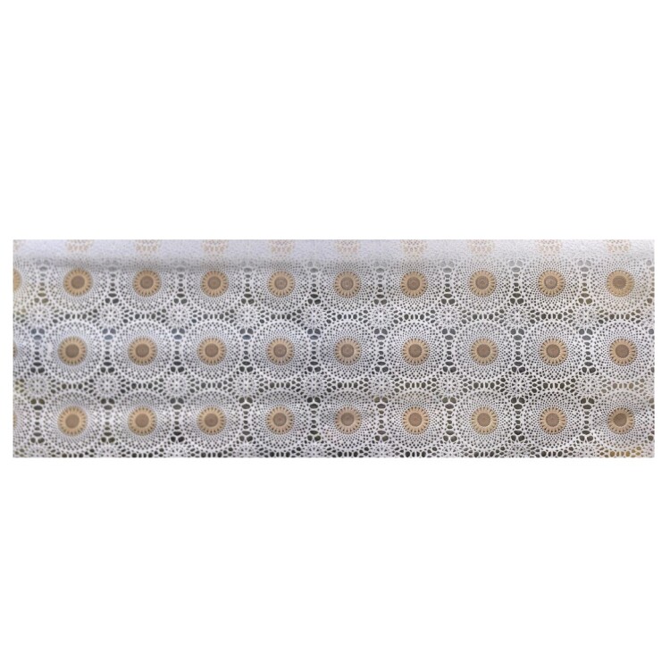 MANTEL HULE DECORATIVO MESA 1 METRO X 1,40 ANCHO BLANCO