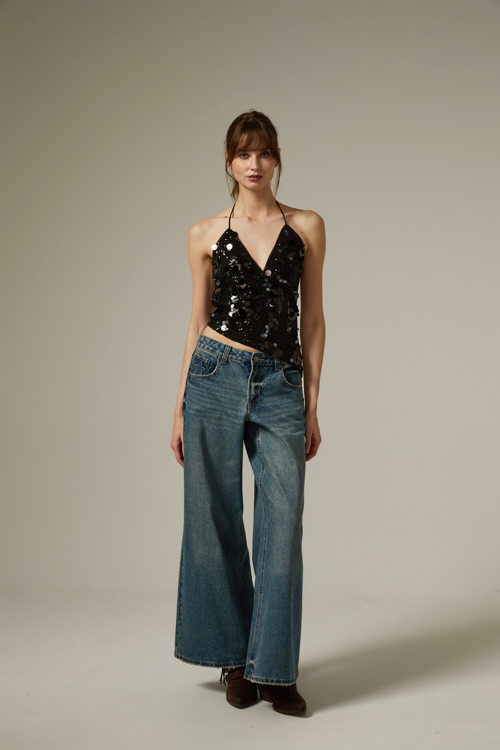 Pantalon Tavrel Azul Grisaceo