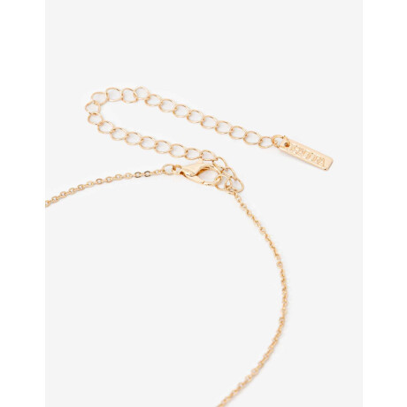 Collar Dije Gatito Strass Dorado