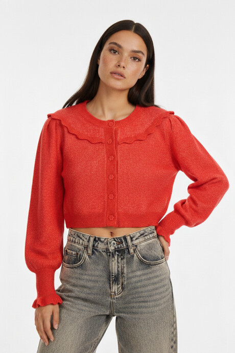 Cardigan Jalane Rojo