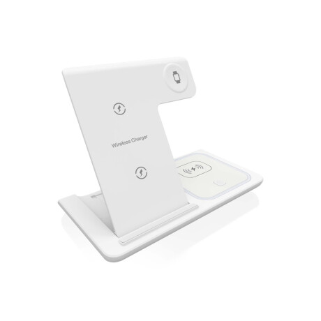 Cargador Inalámbrico 3 En 1 (plegable) Color Blanco Cargador Inalámbrico 3 En 1 (plegable) Color Blanco
