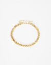 Collares Cortos Metal Collar Corto Eslabón Metálico. - Dorado