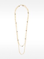 Collar De Conchas Con Abalorios De Vidrio blanco