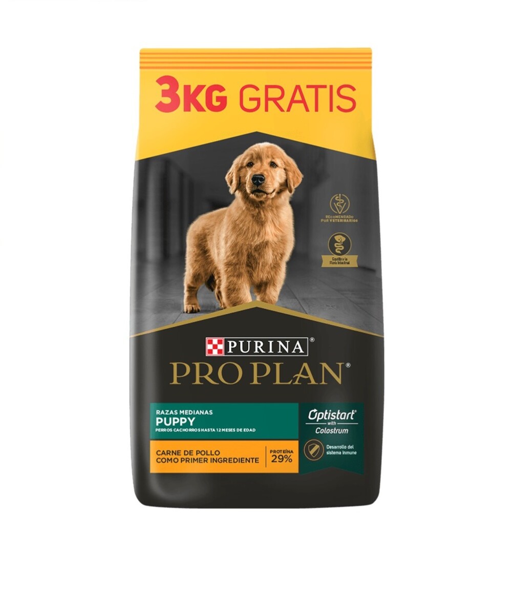 Pro Plan Perro Cachorro Raza Mediana - 15+3 Kg 