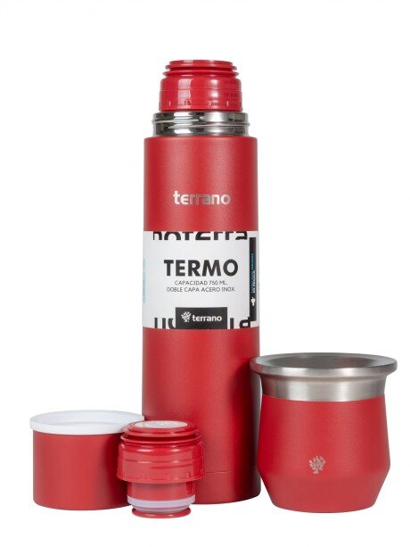 Kit Acero Bala - 750mL + Mate Flap Rojo