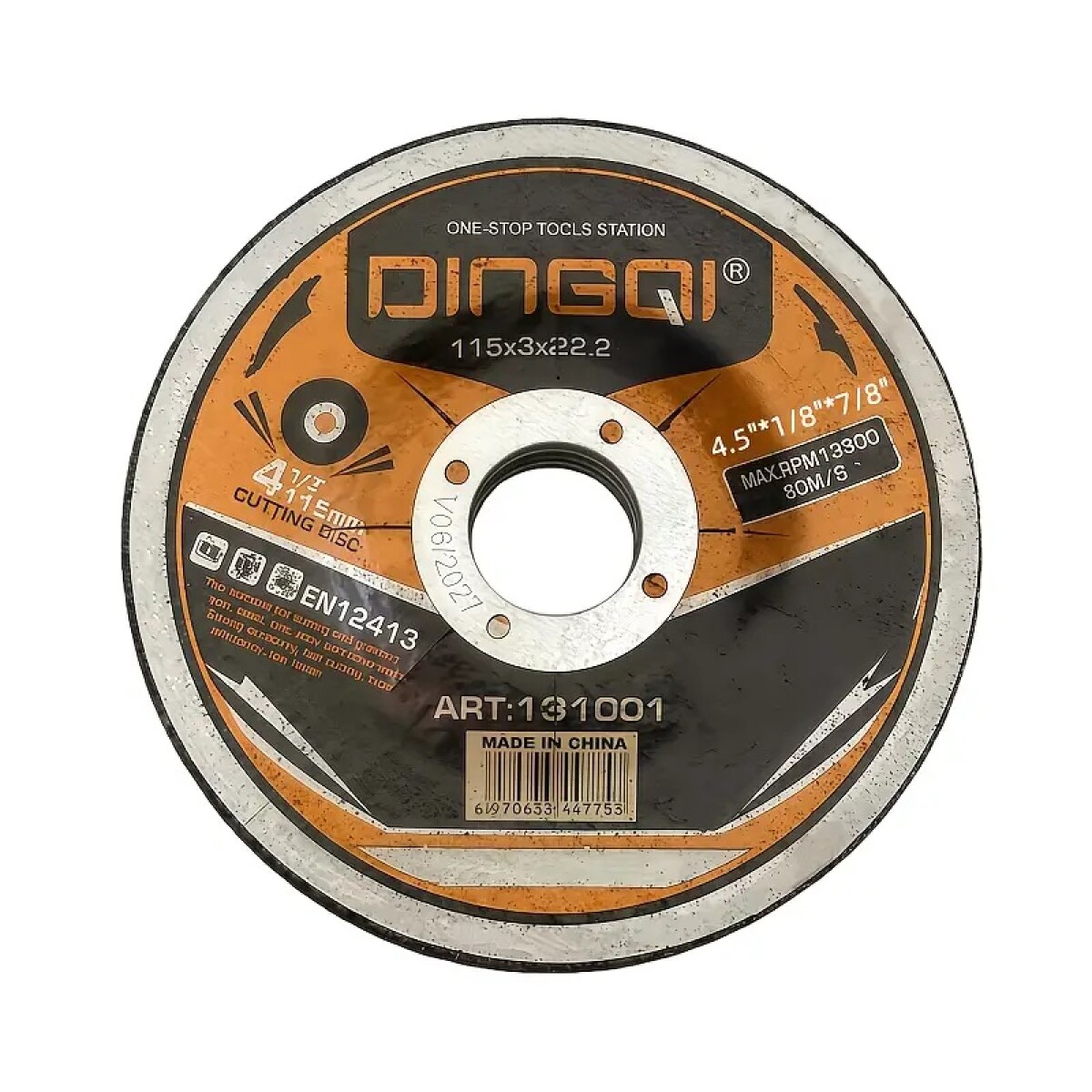 DINGQI DISCO CORTE METAL CENTRO DEPRIMIDO 115 MMx3.0 