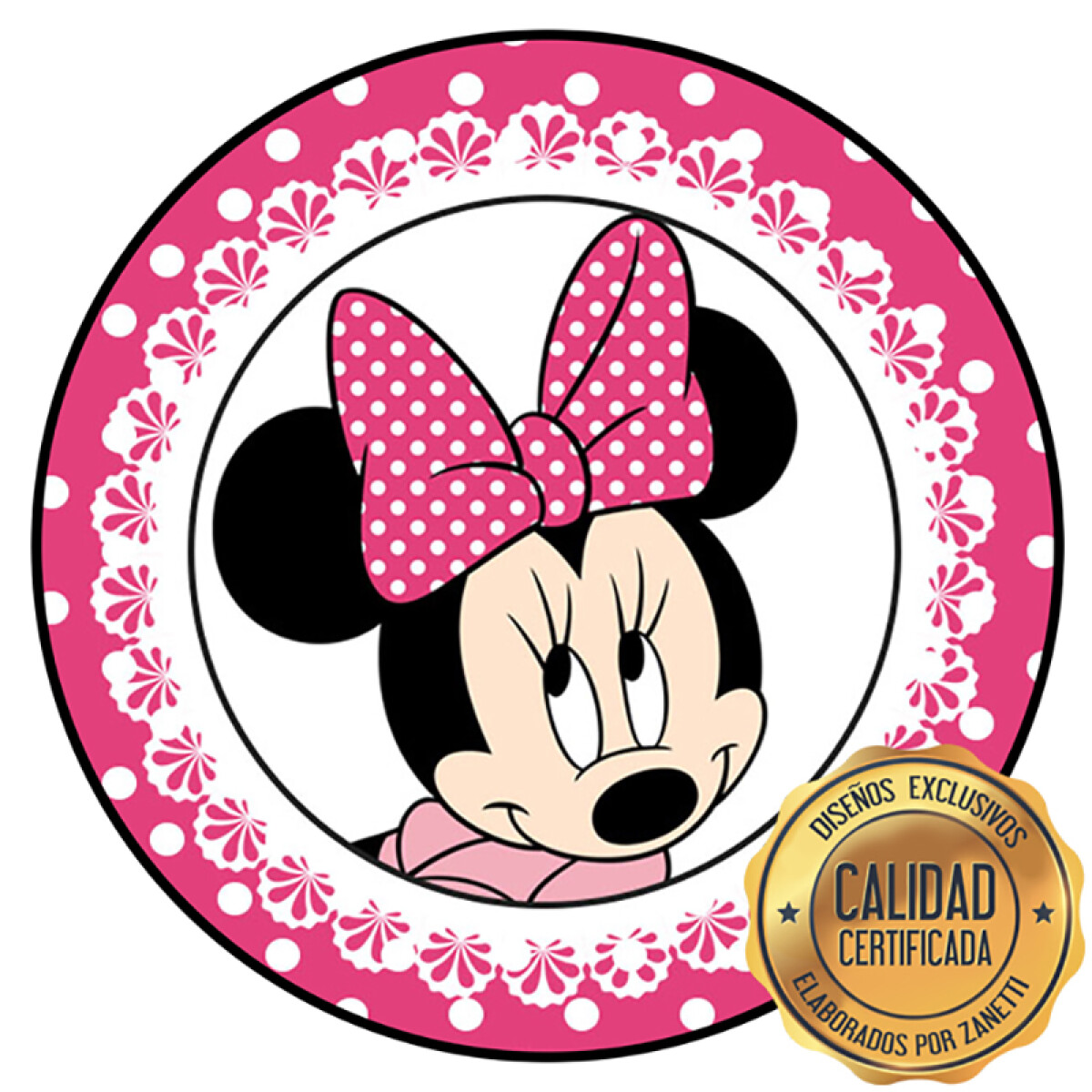 Lámina Minnie - Moño a lunares Red. 