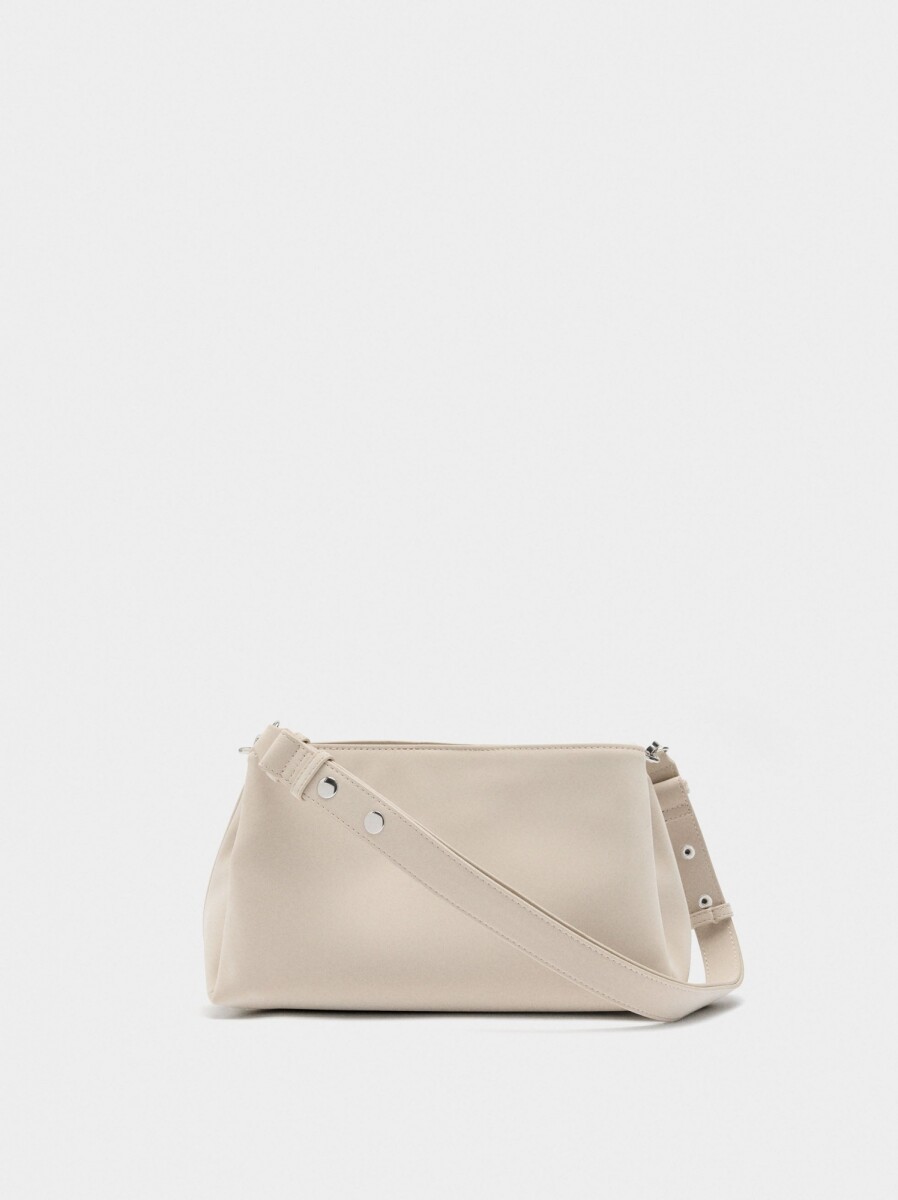 Bolso De Hombro Con Textura Suave - crudo 
