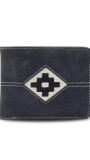 BILLETERA ODIN C/ BORDADO NEGRO C/ NEGRO