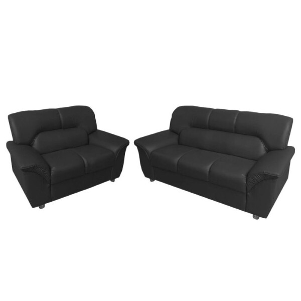 SOFA 3 + 2 CUERPOS TURQUIA PU - NEGRO SOFA 3 + 2 CUERPOS TURQUIA PU - NEGRO