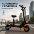 Scooter Monopatín Eléctrico Gogreen Punch Motor 1000w 60km/h Color Negro