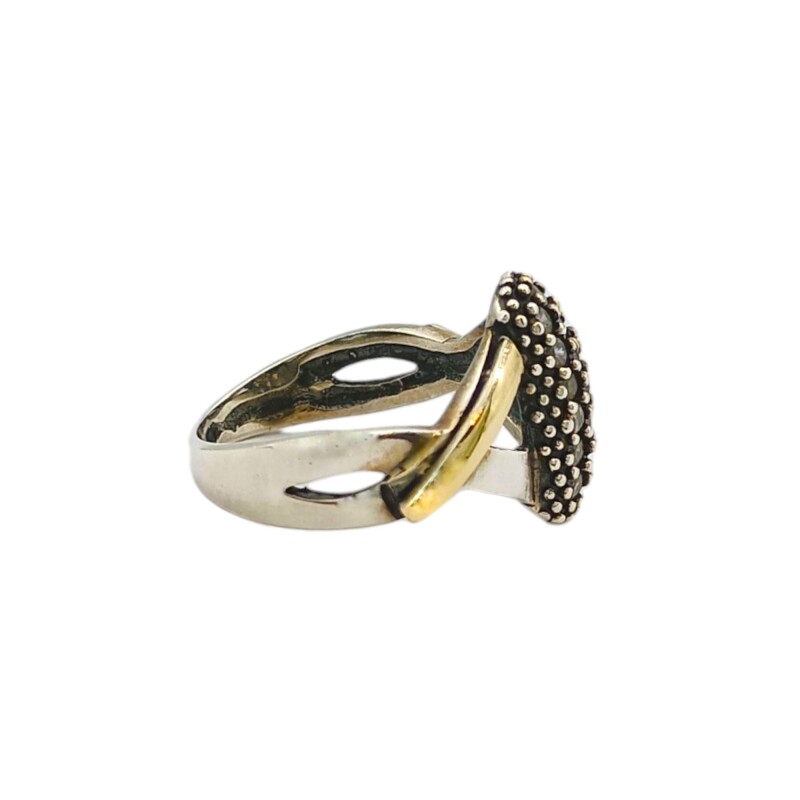 Anillo Varios-Plata y Oro-Piedra Zirconia-AN5001 conpiedra