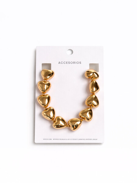 COLLAR CORAZÓN DORADO