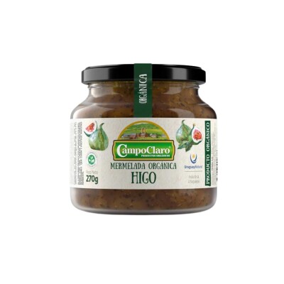 Mermelada De Higo Orgánica Campo Claro 270g Mermelada De Higo Orgánica Campo Claro 270g