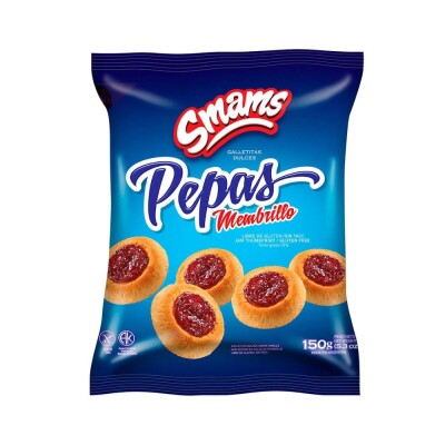 Galletitas Pepas De Membrillo Sin Gluten Smams 150g Pepas Smams Membrillo 150g