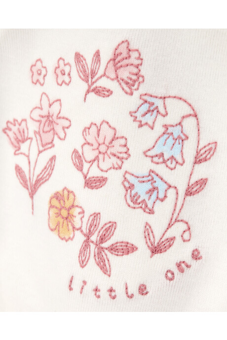 Set tres piezas de algodón, pantalón, saco con capucha y body Set tres piezas de algodón, pantalón, saco con capucha y body