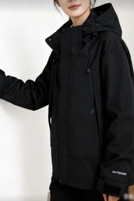 Campera impermeable RAIN Negro