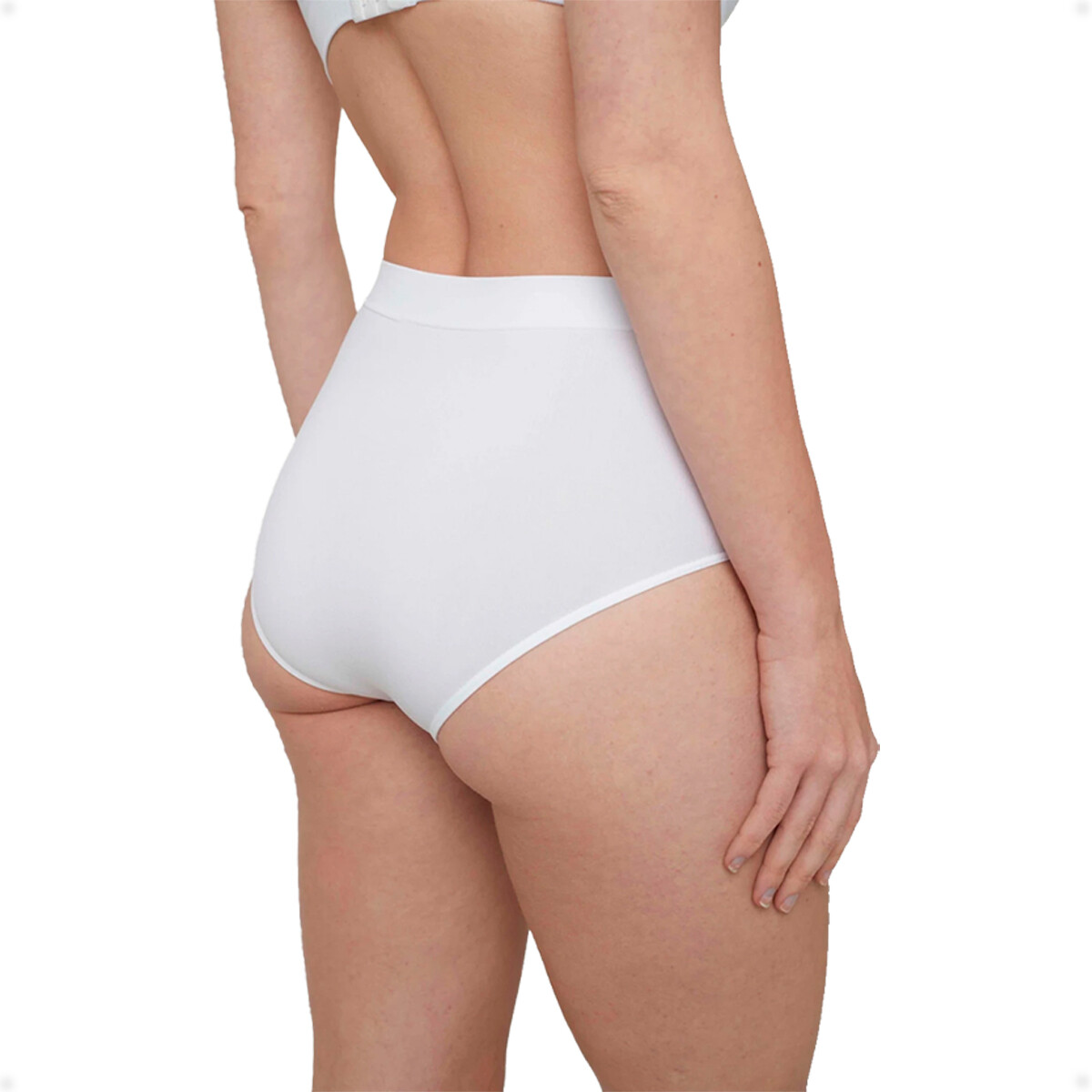 Bombacha Tiro Alto - Blanco Talla L-XL 
