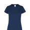 Camiseta a la base dry fit dama Azul marino