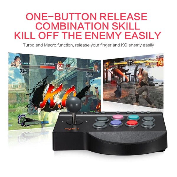 Joystick Pxn Arcade Fight Stick 0082 Pc Ps4 Ps3 Xbox JOYSTICK ARCADE PXN FIGHT STICK 0082 PC