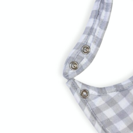 Babero Bib Vichy Gris