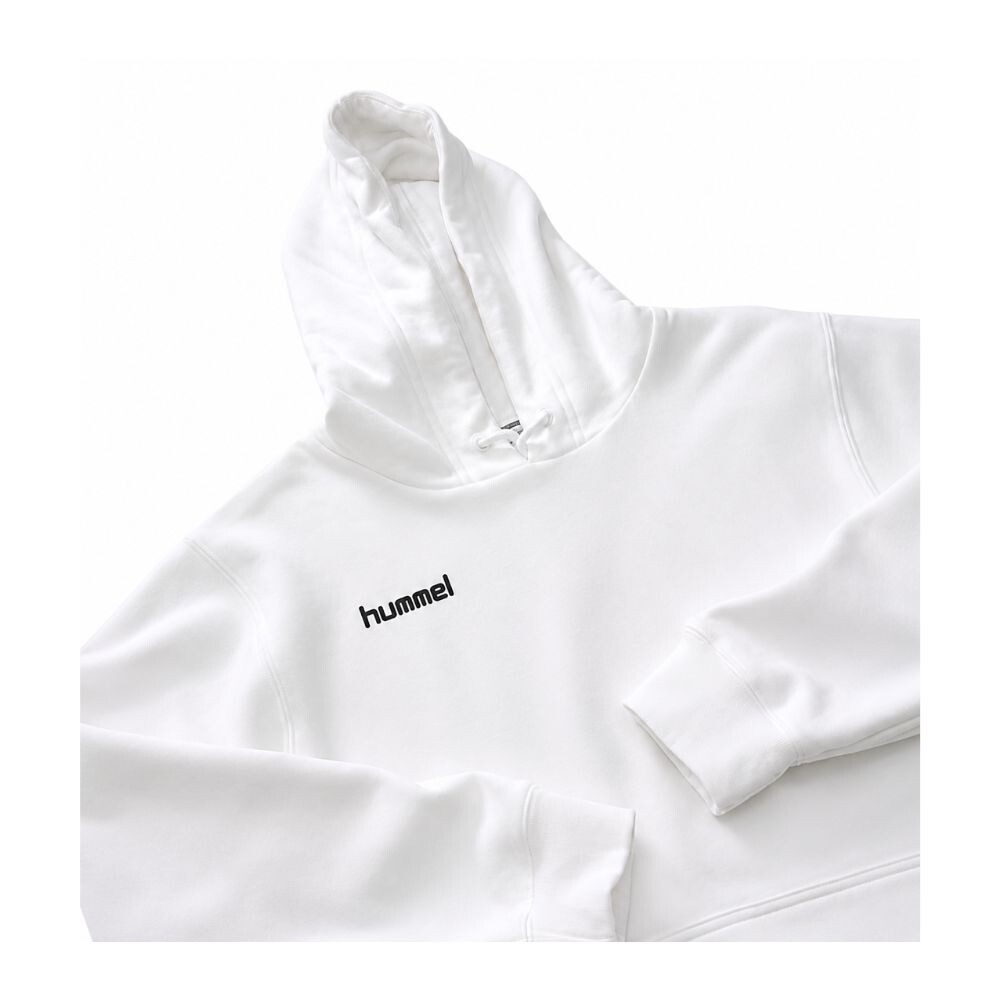 BUZO CANGURO GAMUZADO BLANCO