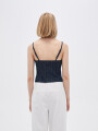Tops Strip Azul Indigo