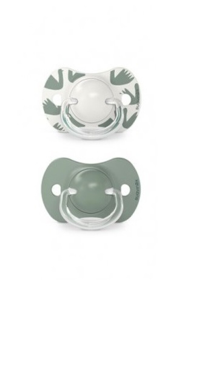 Set x2 chupete fisiologico Suavinex 6 a 18M - Ave verde 