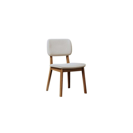 Silla de Comedor Classic Li­nea Manhattan Tela Bouclé/Natural