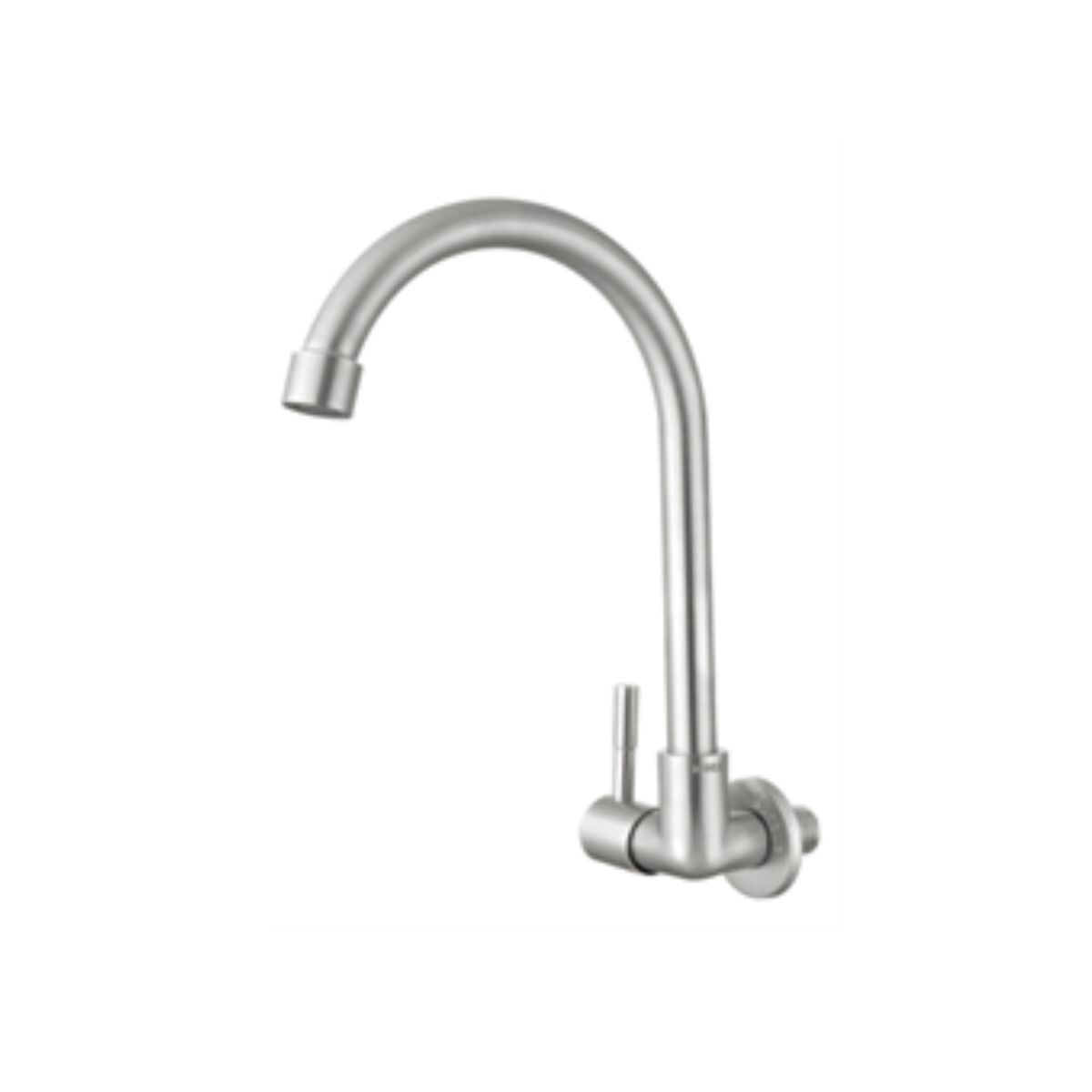Grifo De Pared Acero Inoxidable Angular Rimontti 