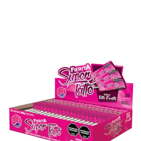 CHUPETIN FIERITA TATTOO TUTTI X50UNID PALETA MASTICABLE 600GR CHUPETIN FIERITA TATTOO TUTTI X50UNID PALETA MASTICABLE 600GR