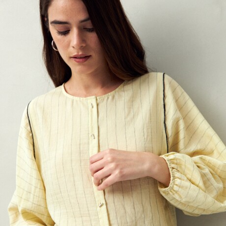 CAMISA LISANA AMARILLO PASTEL