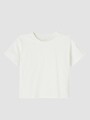 Camiseta Oversize Manga Corta White Alyssum