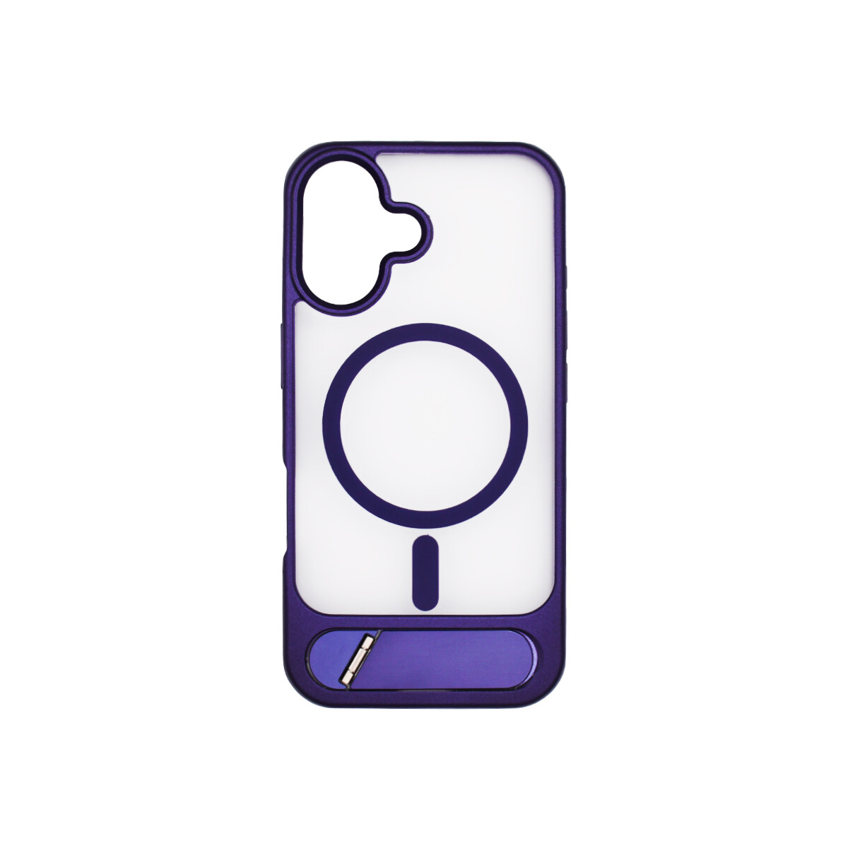 Protector para iPhone 16 con MagSafe y soporte violeta 