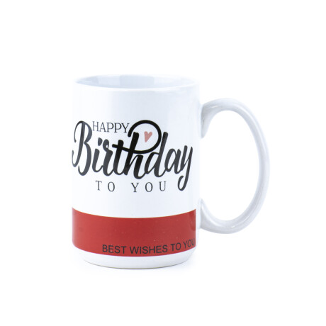 Taza Happy Birthday Rojo