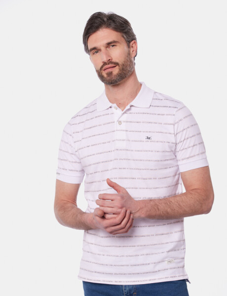 REMERA POLO ESTAMPADA Blanco