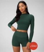 Polo Manga Larga Seamless Long-Sleeve Essential Tee Mujer Everpine