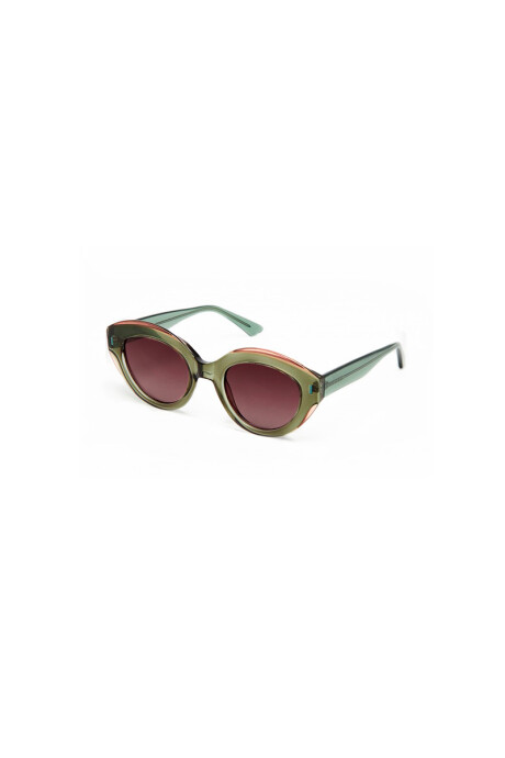 Lentes Tiwi Anne Bicolor Shiny Green/pink With Burgundy Gradient Lenses
