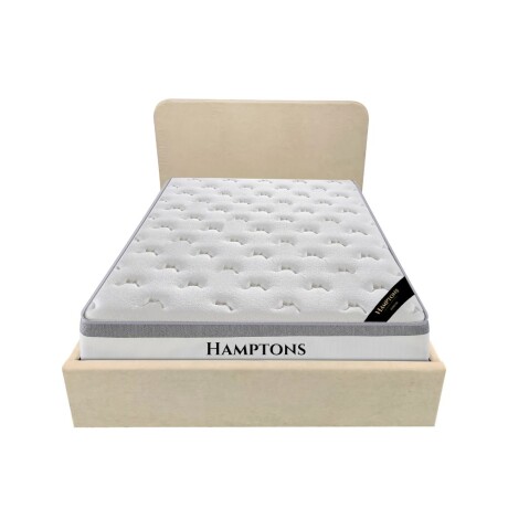 Sommier baul 2 plazas Hamptons Hybrid Rhodium con respaldo Sommier baul 2 plazas Hamptons Hybrid Rhodium con respaldo