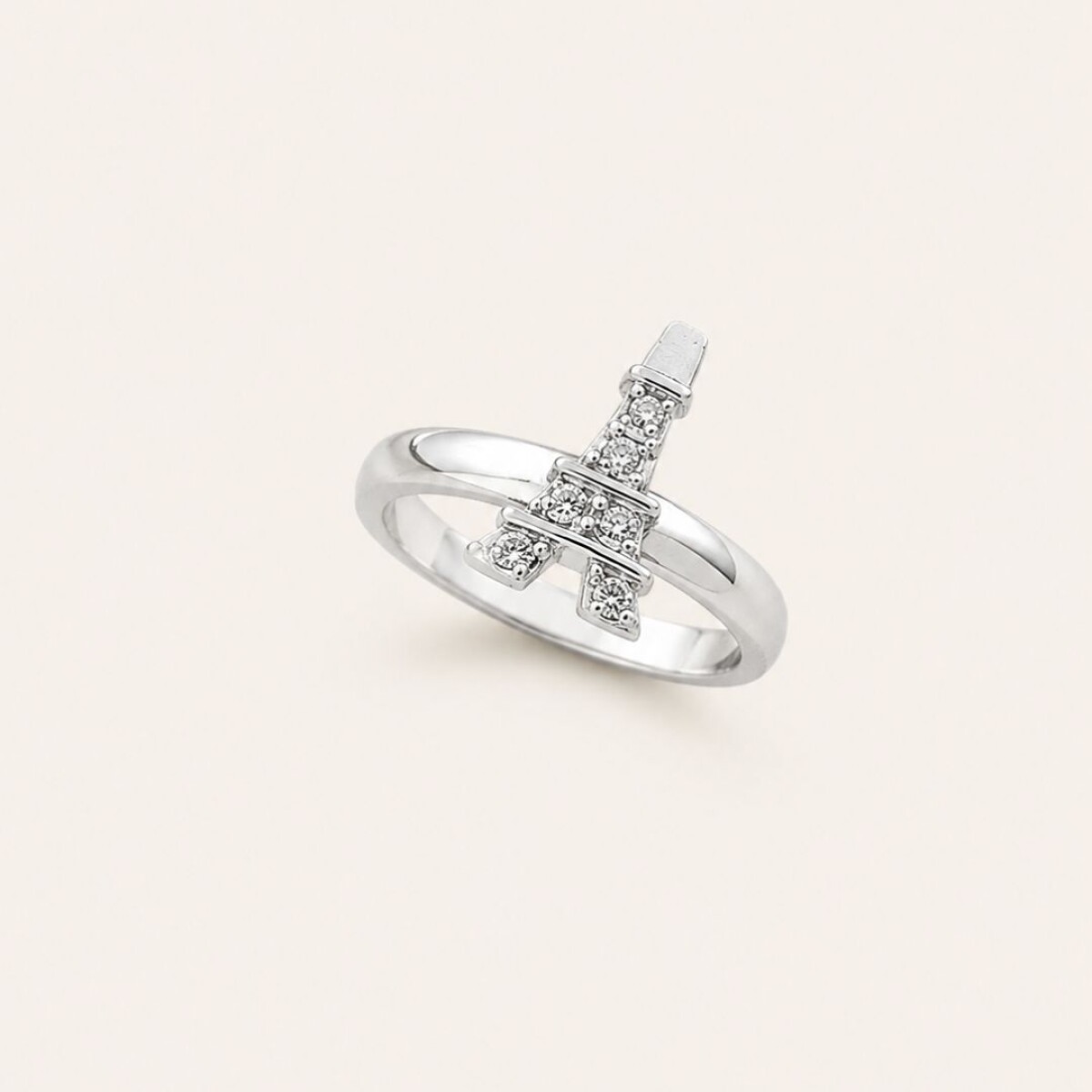 Anillo Torre Eiffel - Plata 925 