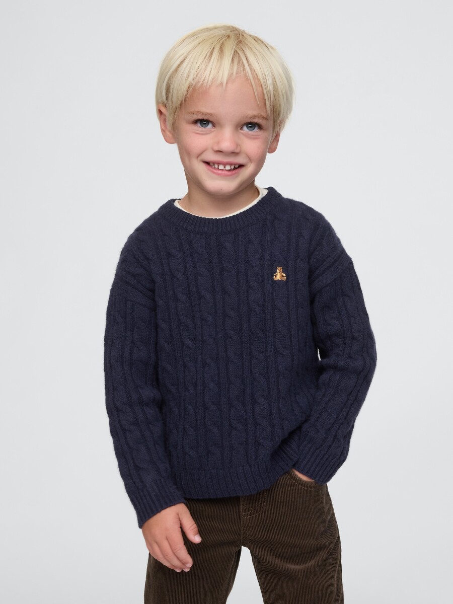 Buzo Cashsoft Cuello Redondo Toddler Niño - Navy Uniform 