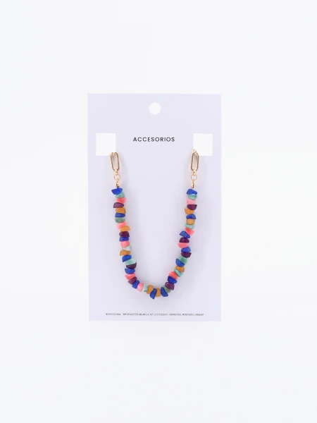 COLLAR PIEDRAS DORADO