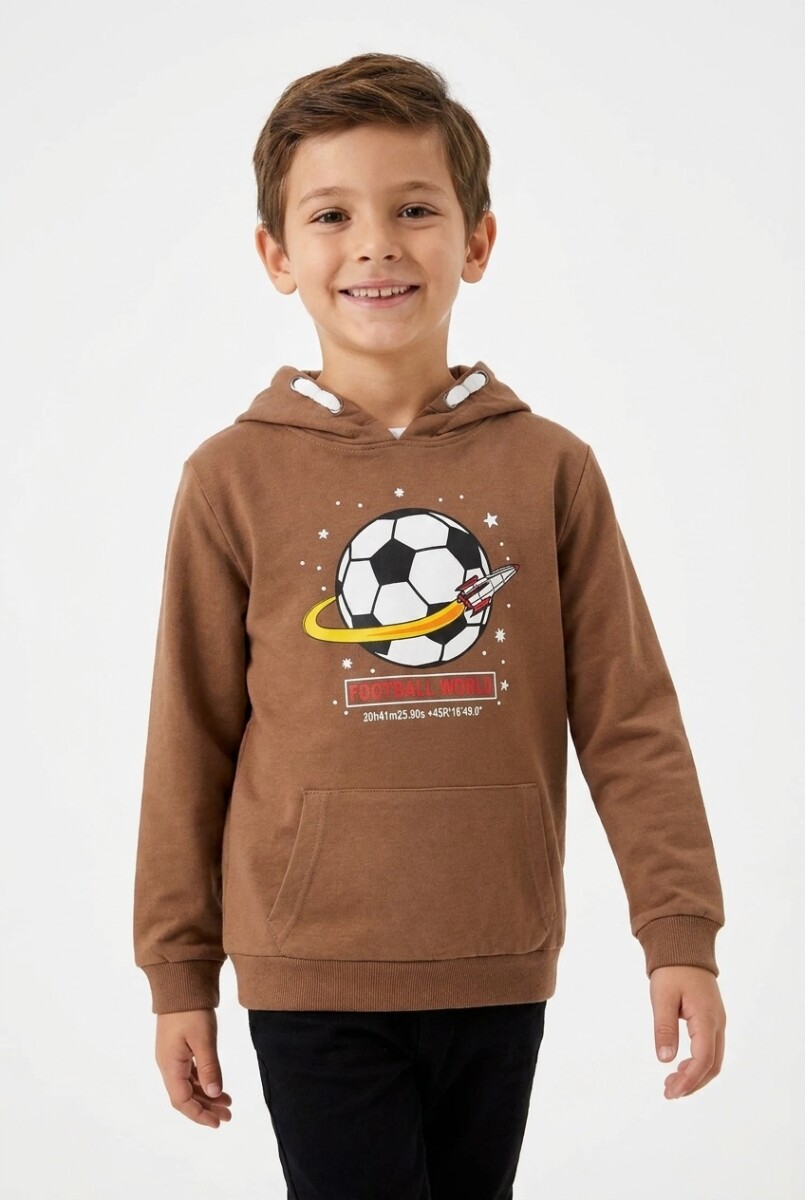 Buzo estampado - Marron 