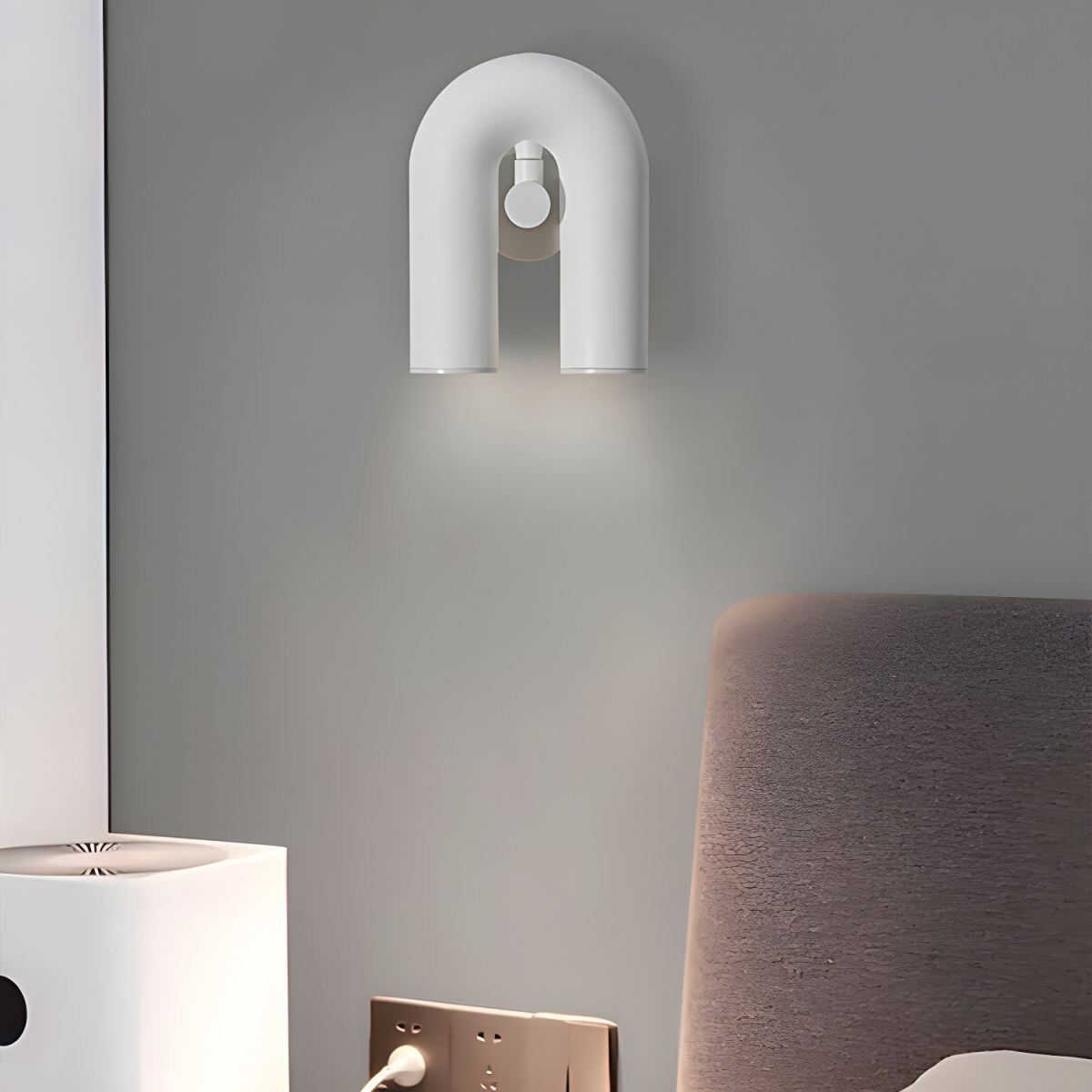 LUMINARIA DE PARED ORBITER Gris 