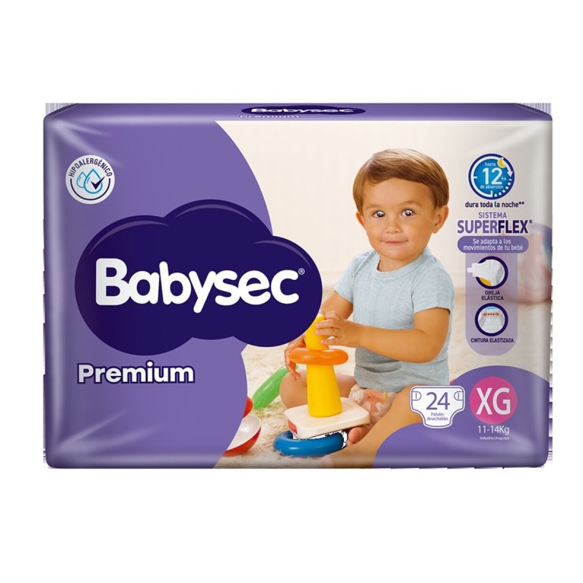 BABYSEC PREMIUM HIPER XGRANDE PAQ. X 24 