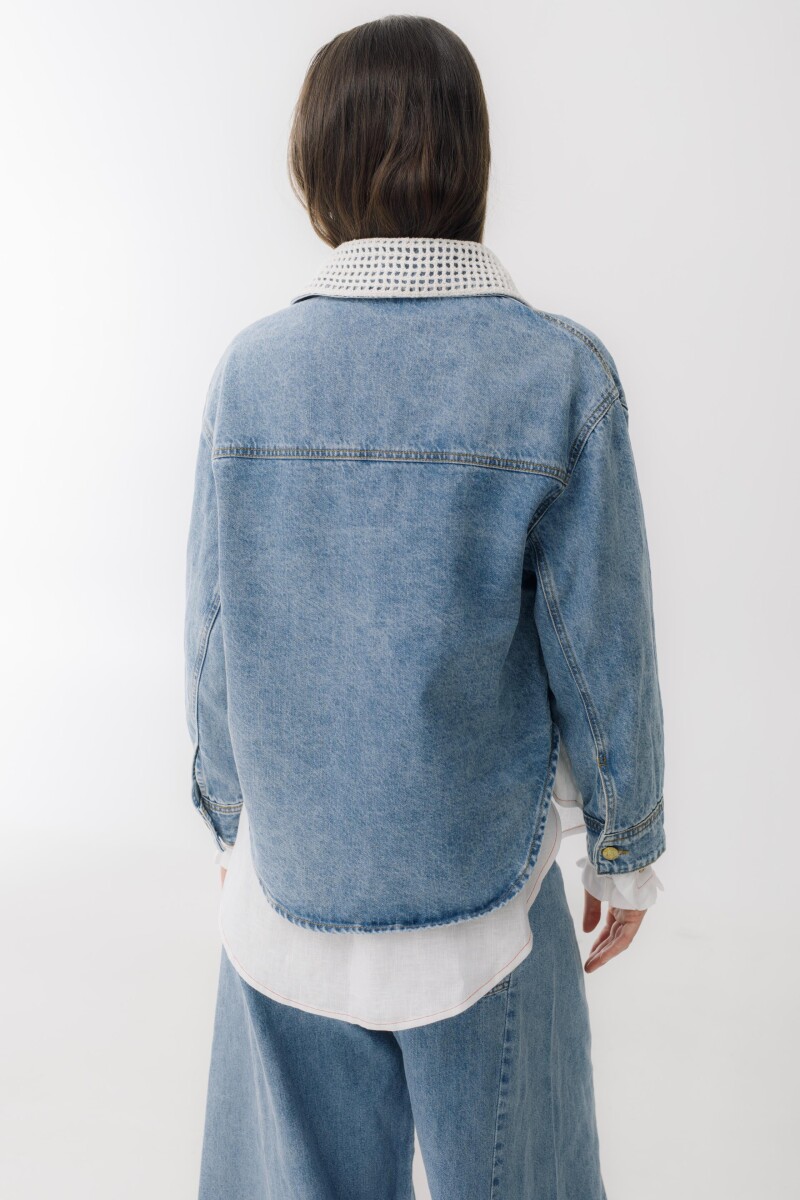 PRE VENTA CAMPERA JEAN CROCHET Blanco