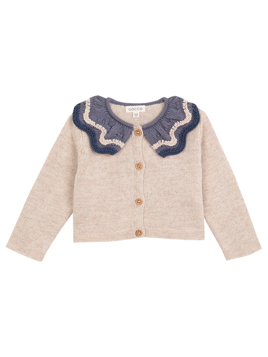 Chaqueta Con Cuello Topo Melange