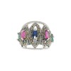 Anillo Cúpula-Plata 925-Piedras Varias-AN3249 conpiedra
