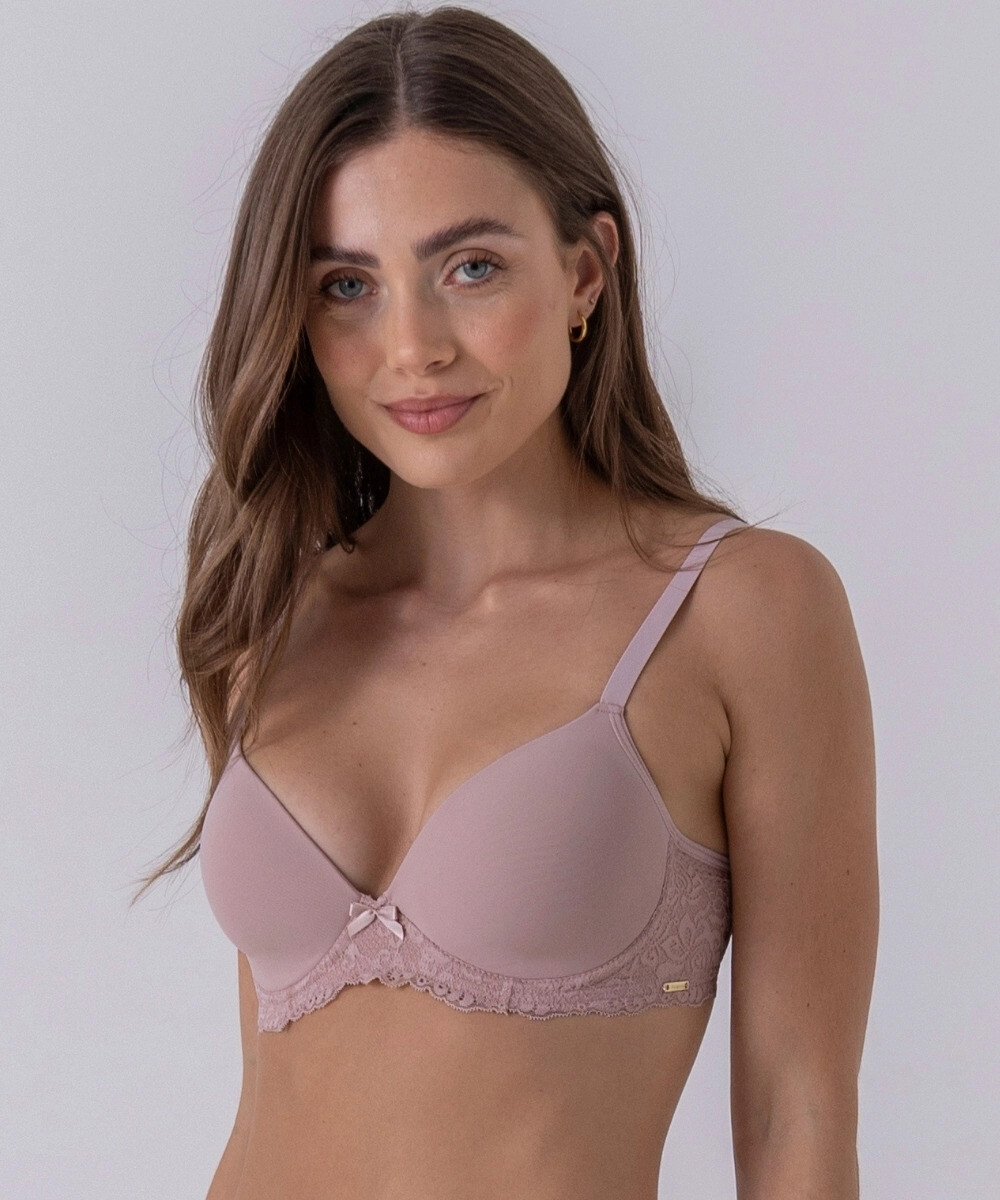 82127 soutien copa c encaje - Rosa antique 