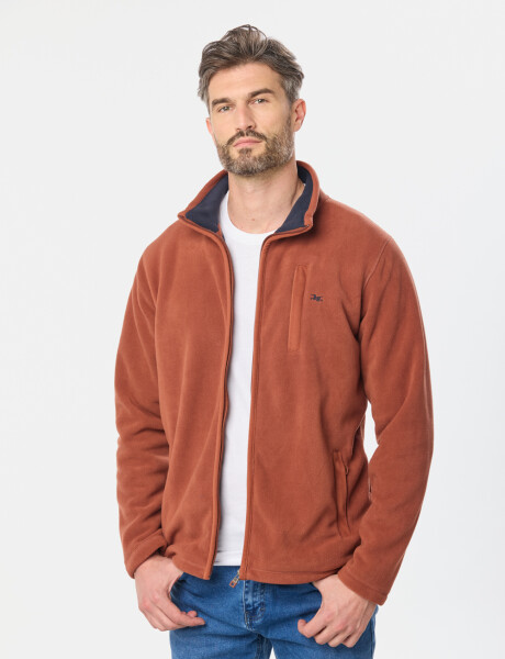 CAMPERA POLAR DE ABRIGO Terracota